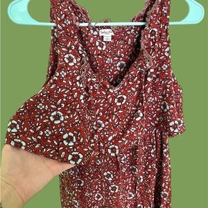 Splendid Red Floral Women's Dress